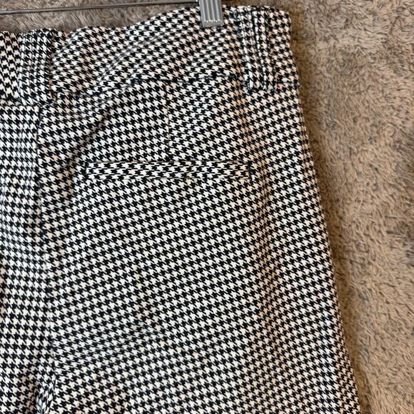 Torrid Trouser Bootcut Black White Houndstooth Plaid Ponte Pants 12 12R 564545 - Picture 6 of 8